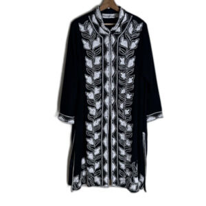 French Collizioni Jacket Womens Medium Beaded Sequin Embroidered India